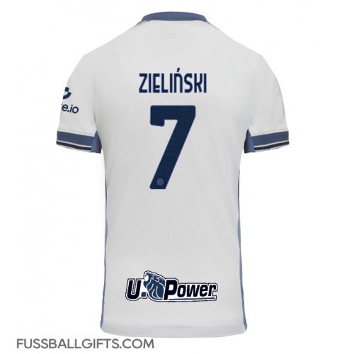 Inter Milan Piotr Zielinski #7 Fußballbekleidung Auswärtstrikot 2024-25 Kurzarm